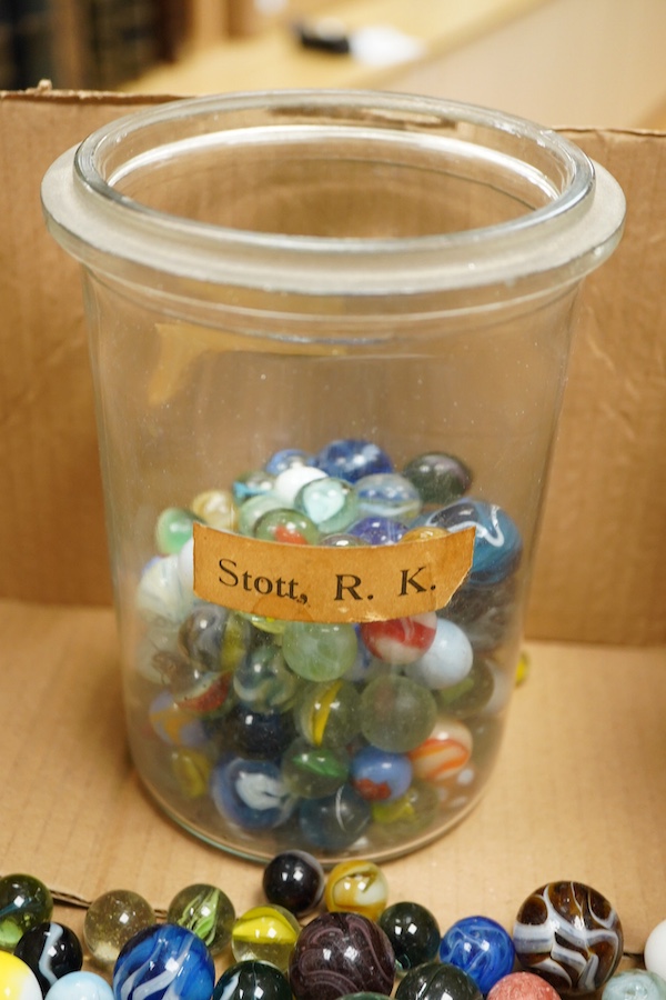 A collection of old marbles